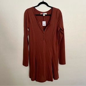 Free People FP Beach NWT long sleeve dress size large